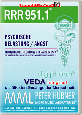 Peter Hübner - Medizinische Resonanz Therapie Musik<sup>®</sup> - RRR 951 Psychische Belastung / Angst Nr. 1