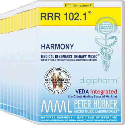 Peter Hübner - Medical Resonance Therapy Music<sup>®</sup> - HARMONY<br>RRR 102 • Complete Program