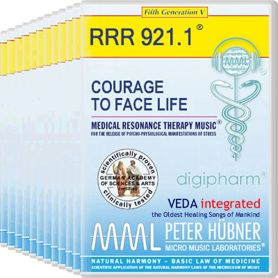 Peter Hübner - Medical Resonance Therapy Music<sup>®</sup> - COURAGE TO FACE LIFE<br>RRR 921 • Gesamtprogramm