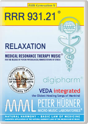 Peter Hübner - Medical Resonance Therapy Music<sup>®</sup> - RELAXATION<br>RRR 931 • No. 21