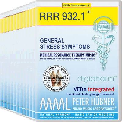 Peter Hübner - Medical Resonance Therapy Music<sup>®</sup> - GENERAL STRESS SYMPTOMS<br>RRR 932 • Complete Program