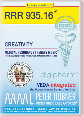 Peter Hübner - Medical Resonance Therapy Music<sup>®</sup> - CREATIVITY<br>RRR 935 • No. 16
