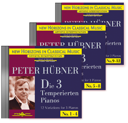 Peter Hübner - The 3 Temp. Pianos - Var. 1 – 12 · 3 CDs