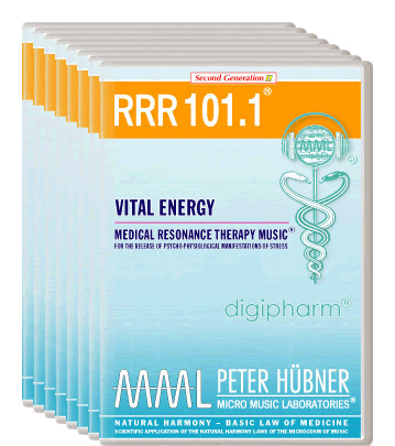 Peter Hübner - Medical Resonance Therapy Music<sup>®</sup> - RRR 101 Vital Energy No. 1-8