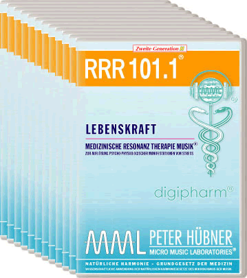 Peter Hübner - Medizinische Resonanz Therapie Musik<sup>®</sup> - RRR 101 Lebenskraft Nr. 1-12