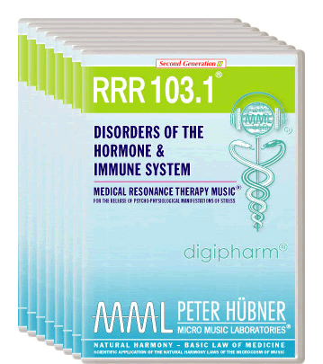 Peter Hübner - Medical Resonance Therapy Music<sup>®</sup> - RRR 103 Disorders of the Hormone & Immune System No. 1-8