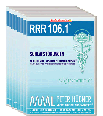 Peter Hübner - Medizinische Resonanz Therapie Musik<sup>®</sup> - RRR 106 Schlafstörungen Nr. 1-8