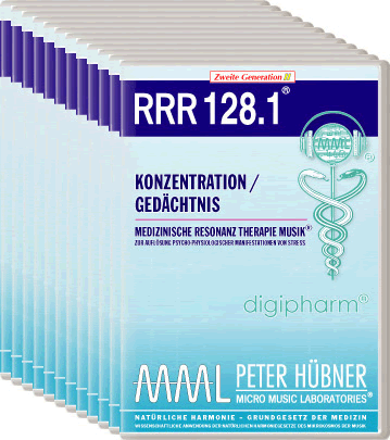 Peter Hübner - Medizinische Resonanz Therapie Musik<sup>®</sup> - RRR 128 Konzentration / Gedächtnis Nr. 1-12