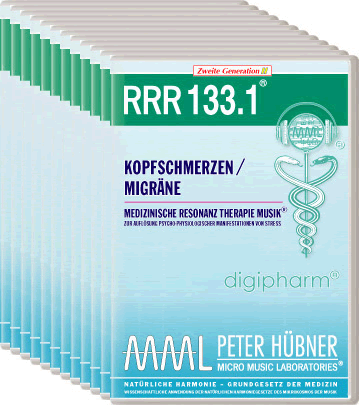 Peter Hübner - Medizinische Resonanz Therapie Musik<sup>®</sup> - RRR 133 Kopfschmerzen / Migräne Nr. 1-12