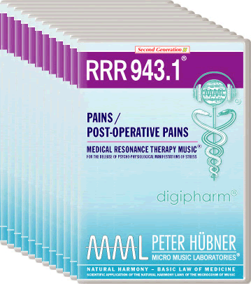 Peter Hübner - Medical Resonance Therapy Music<sup>®</sup> - RRR 943 Pains / Post-Operative Pains No. 1-12