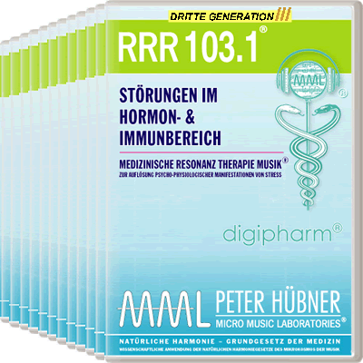 Peter Hübner - Medizinische Resonanz Therapie Musik<sup>®</sup> - RRR 103 Störungen im Hormon- & Immunsystem Nr. 1-12