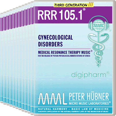 Peter Hübner - Medical Resonance Therapy Music<sup>®</sup> - RRR 105 Gynecological Disorders No. 1-12