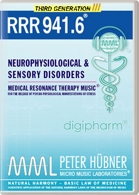 Peter Hübner - Medical Resonance Therapy Music<sup>®</sup> - RRR 941 Neurophysiological & Sensory Disorders No. 6