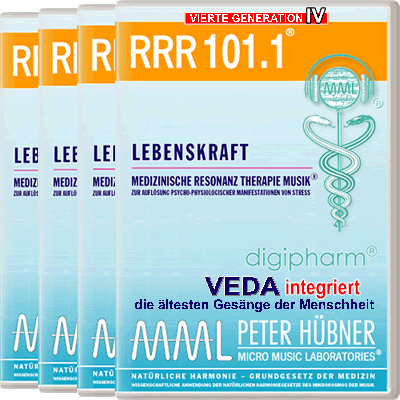 Peter Hübner - Medizinische Resonanz Therapie Musik<sup>®</sup> - RRR 101 Lebenskraft Nr. 1-4