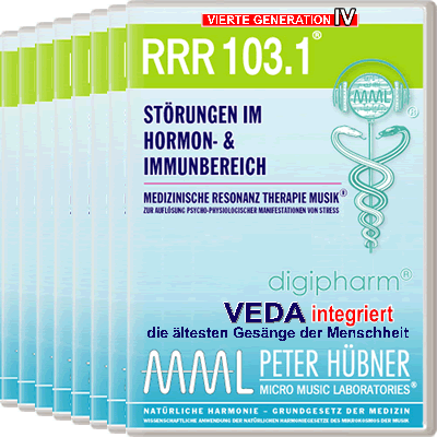 Peter Hübner - Medizinische Resonanz Therapie Musik<sup>®</sup> - RRR 103 Störungen im Hormon- & Immunsystem Nr. 1-8