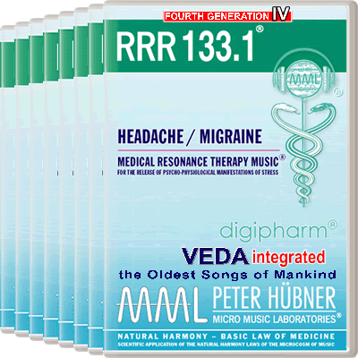 Peter Hübner - Medical Resonance Therapy Music<sup>®</sup> - RRR 133 Headache / Migraine No. 1-8