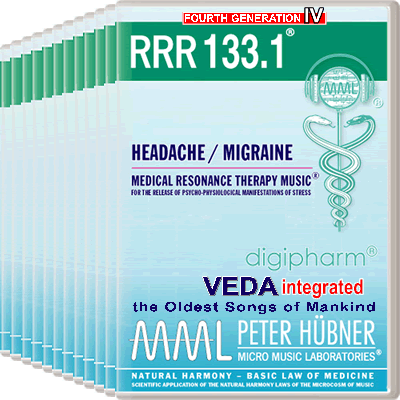 Peter Hübner - Medical Resonance Therapy Music<sup>®</sup> - RRR 133 Headache / Migraine No. 1-12