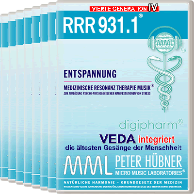 Peter Hübner - Medizinische Resonanz Therapie Musik<sup>®</sup> - RRR 931 Entspannung Nr. 1-8