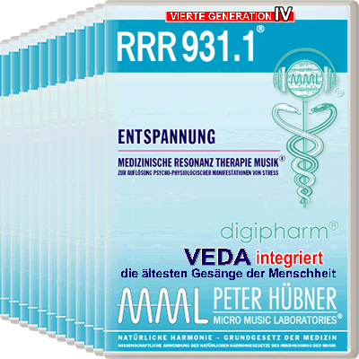 Peter Hübner - Medizinische Resonanz Therapie Musik<sup>®</sup> - RRR 931 Entspannung Nr. 1-12