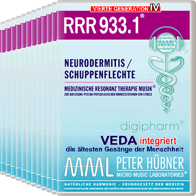 Peter Hübner - Medizinische Resonanz Therapie Musik<sup>®</sup> - RRR 933 Neurodermitis / Schuppenflechte Nr. 1-12