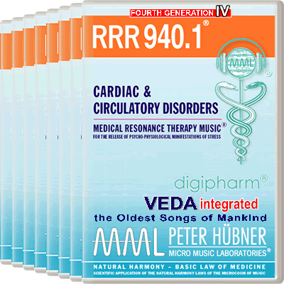 Peter Hübner - Medical Resonance Therapy Music<sup>®</sup> - RRR 940 Cardiac & Circulatory Disorders No. 1-8