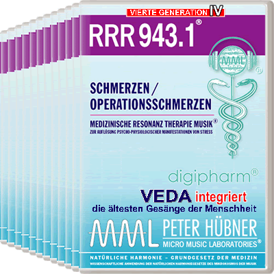 Peter Hübner - Medizinische Resonanz Therapie Musik<sup>®</sup> - RRR 943 Schmerzen / Operationsschmerzen Nr. 1-12