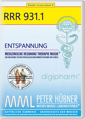 Peter Hübner - ENTSPANNUNG<br>RRR 931 • Nr. 1